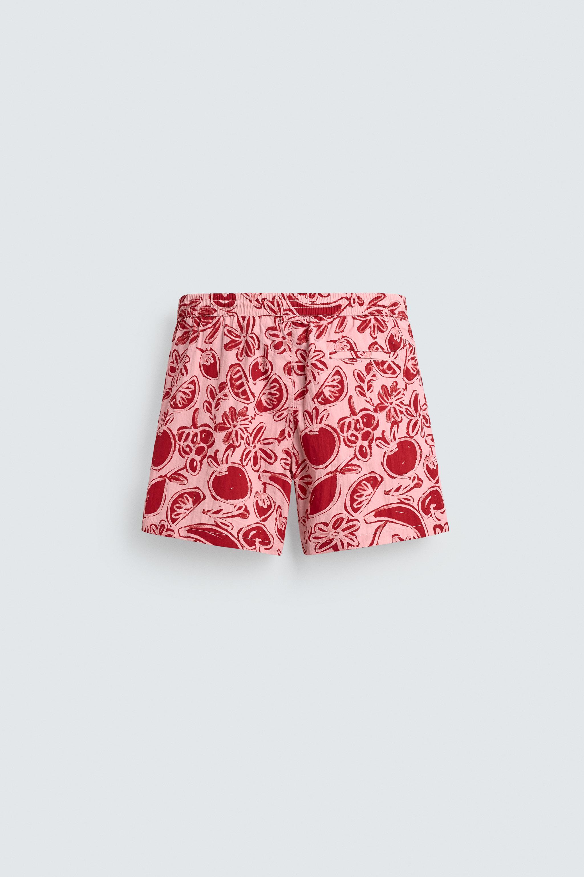 MAILLOT DE BAIN MI-LONG À IMPRIMÉ FRUITS